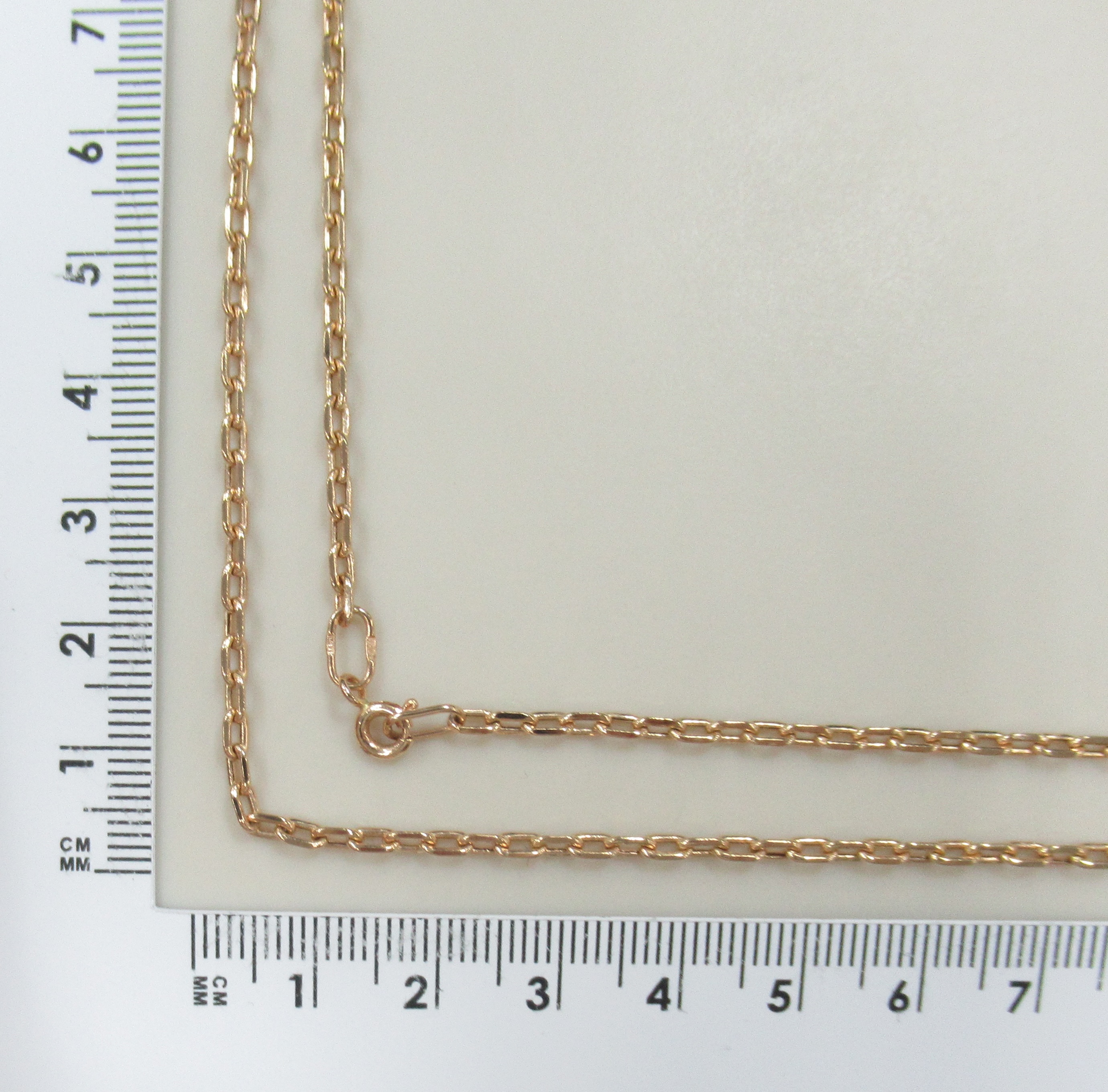 Золотая цепь 585 пробы; плетение Якорное;